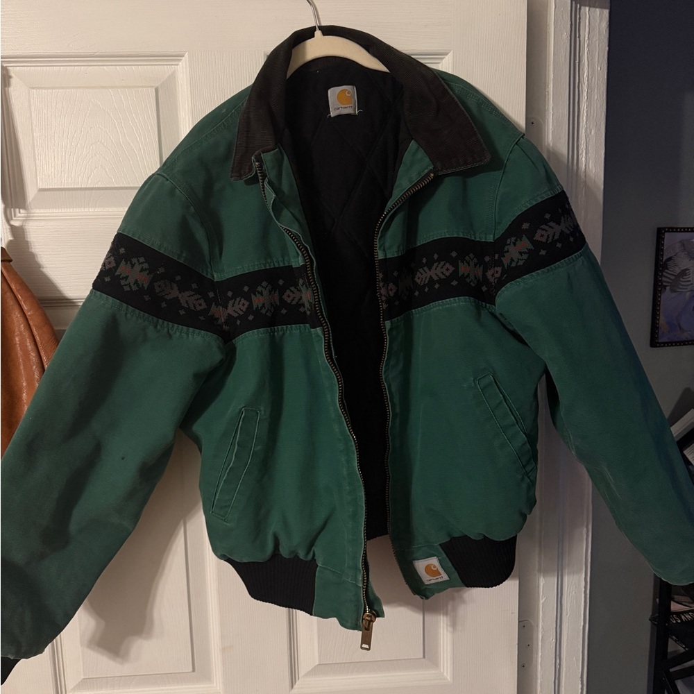 Rare vintage Carhartt Green and Black Jacket